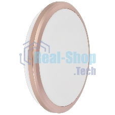 Светильник IEK LED ДПБ 3201 12Вт IP54 4000K круг розовое золото