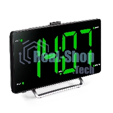 Радиобудильник Hyundai H-RCL246 черный LCD подсв:зеленая часы:цифровые FM