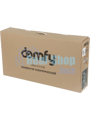 Конвектор электрический Domfy DCW-CH1020 белый, 2000 Вт, 30 м2, термостат