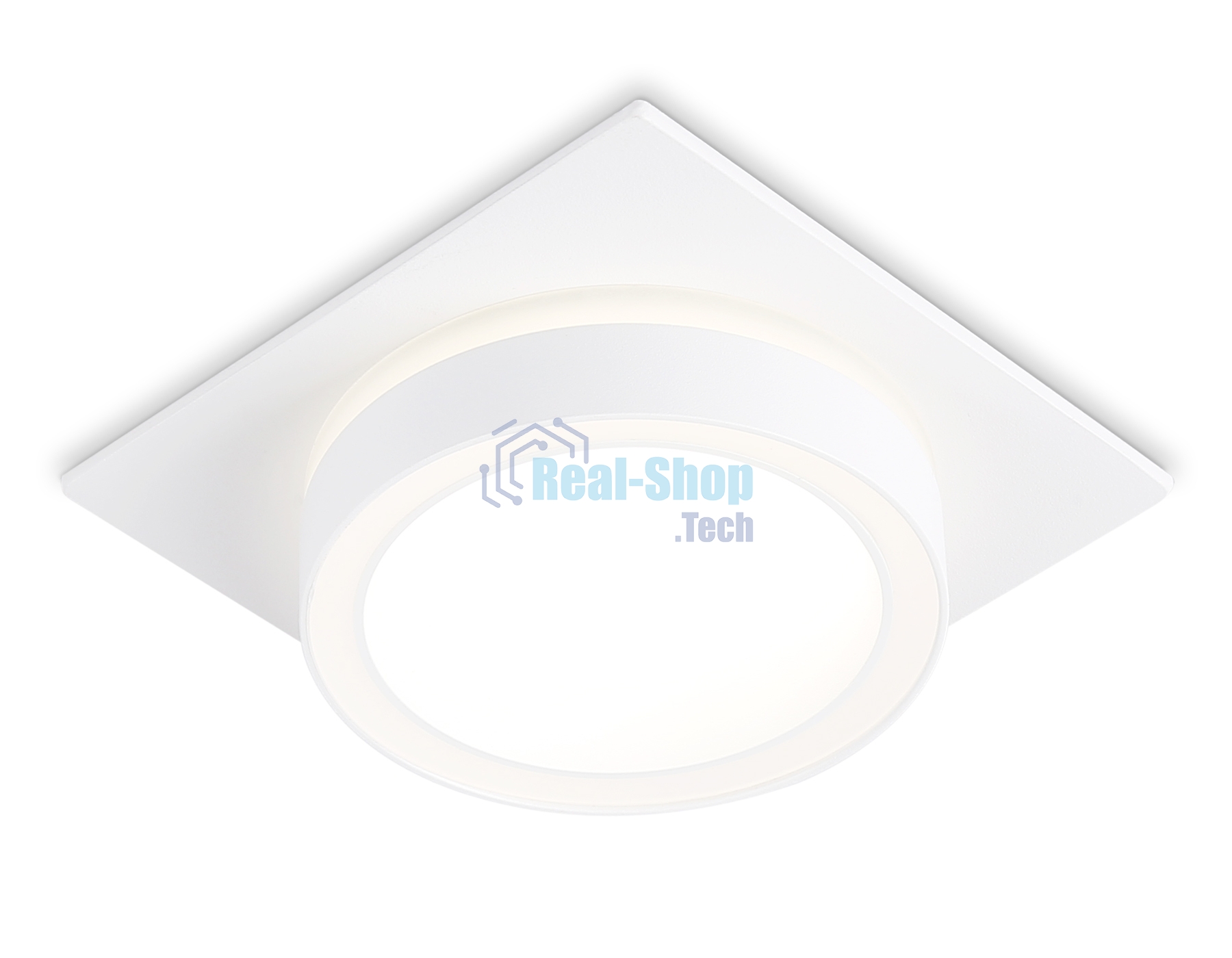 Светильник Ambrella light TN52421 WH/FR белый/белый матовый GX53 max 12W 105*105*45