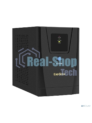 Источник бесперебойного питания ExeGate EX292802RUS SpecialPro UNB-1600.LED.AVR.2SH.3C13.USB 1600VA/950W, LED, AVR, 2*Schuko+3*C13, USB,съемн.кабель, металлический корпус, черный