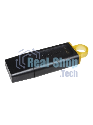 Флешка USB Kingston DataTraveler Exodia (DTX/128GB), 128Gb, USB 3.2 Gen 1, R/W 200/60, черный/желтый