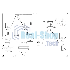 Люстра Ambrella light LH71291/6 SN/WH никель/белый E14/6 max 40W D680*730