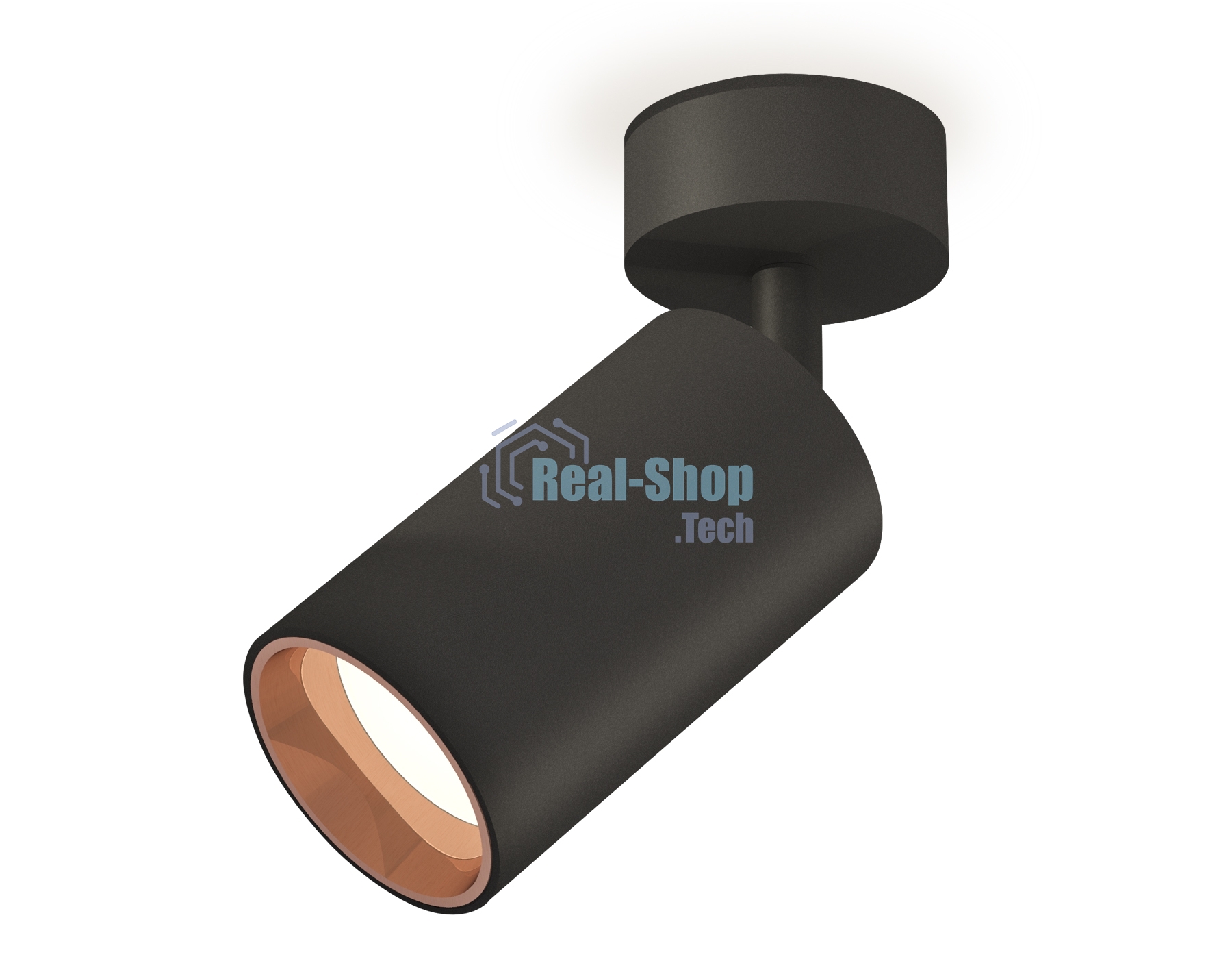 Светильник Ambrella Light XM6323005 SBK/PPG черный песок/золото розовое полированное MR16 GU5.3 (A2210, C6323, N6114)