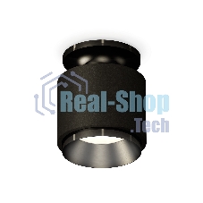 Светильник Ambrella Light XS7511060 SBK/PBK черный песок/черный полированный MR16 GU5.3 (N7926, C7511, N7031)