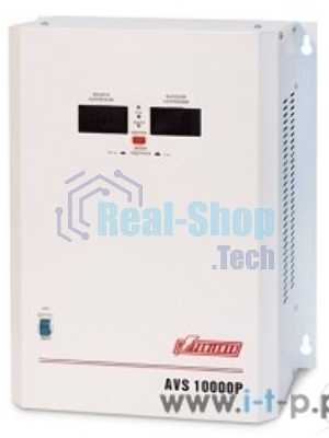 Стабилизатор напряжения Powerman AVS 10000P White (10000ВА,50А,КПД 98%, циф. индикация вх./вых. напряж.)