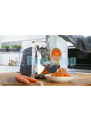 Мясорубка электрическая Bosch MFW67440 черный, 2000 Вт, 3.5 кг/мин, реверс, защита от перегрузки, насадки - 4