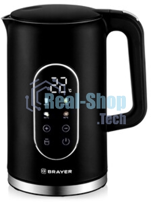 Чайник электрический BRAYER BR6107BK, черный, 1.7 л, 2200 Вт