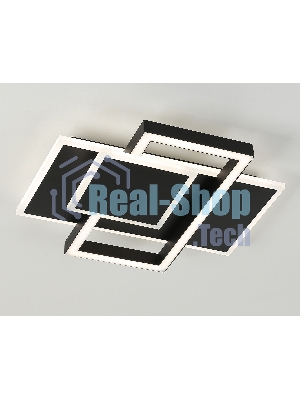 Потолочный светодиодный светильник Ambrella light FA1022/3 BK черный 50W 3000K-6400K 380*345*75 (ПДУ ИК)