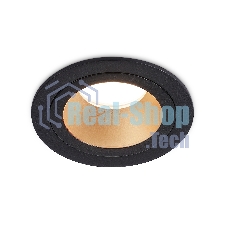 Встраиваемый точечный светильник Ambrella light TN102825 BK/GD черный/золото GU5.3 D92*50