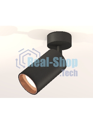 Светильник Ambrella Light XM6323005 SBK/PPG черный песок/золото розовое полированное MR16 GU5.3 (A2210, C6323, N6114)