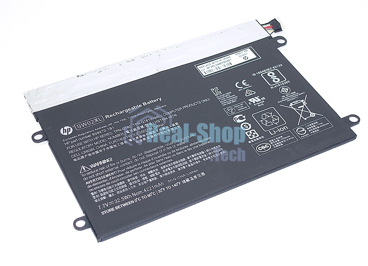 Аккумуляторная батарея для ноутбука HP Notebook x2 210 G2 7.7V 32.5Wh
