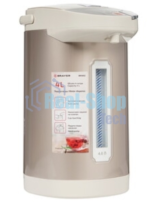 Термопот BRAYER BR1092, 900 Вт, 4 л, 3 спос.подач.воды,поддерж.темпер,блокировка, повтор кипяч