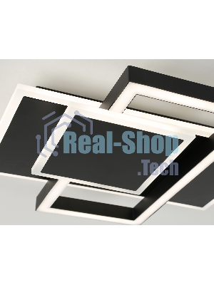 Потолочный светодиодный светильник Ambrella light FA1022/3 BK черный 50W 3000K-6400K 380*345*75 (ПДУ ИК)