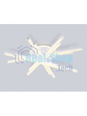 Потолочный светодиодный светильник Ambrella light FL6275 WH белый 134W 3000K-6400K 800*800*165 (ПДУ ИК)