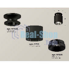 Светильник Ambrella Light XS7511060 SBK/PBK черный песок/черный полированный MR16 GU5.3 (N7926, C7511, N7031)