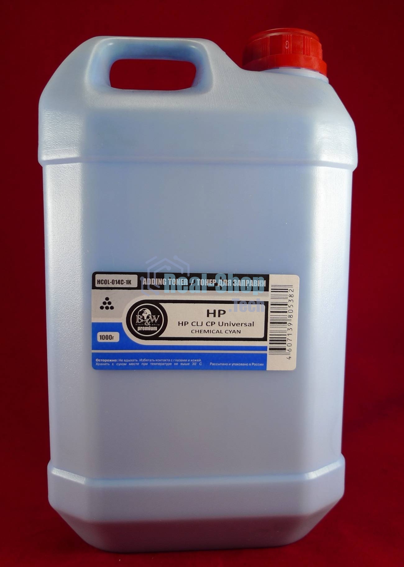 Тонер HP Color Universal Cyan химический (LJ 1600/2600/3600/3800/4600/4650/4700/5500, CP1210/1510/1025/2025/3505/3525/4525/5225/6015/680, M553 Canon LBP2510/5000/5050/5100) (кан. 1кг) BW Premium фас. Россия