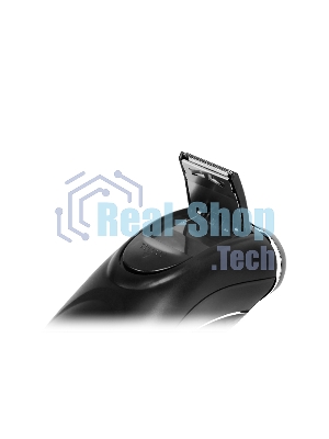 Электробритва Centek CT-2176 черный/хром ротор, 3 плавающие головки, аккумулятор + работа от сети, триммер