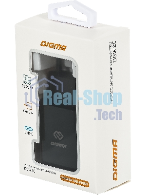 Сетевое зарядное устройство Digma DGW2C 3A PD черный
