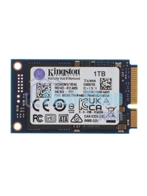 Накопитель SSD Kingston KC600, 1Tb, mSATA, R/W 550/520