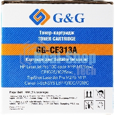 Картридж лазерный G&G GG-CE313A CE313A пурпурный (1000 стр.) для HP LaserJet Pro MFP M175nw/CP1025/1025nw/M275 MFP