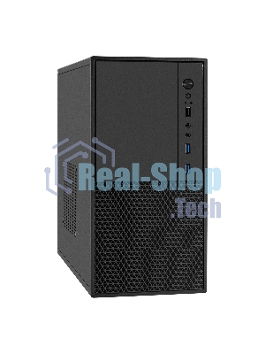 Компьютерный корпус Minitower ExeGate BAA-308MU2-AAA350 (mATX, БП AAA350 с вент. 8см, 1хUSB+2хUSB 3.0, HD Audio, черный)