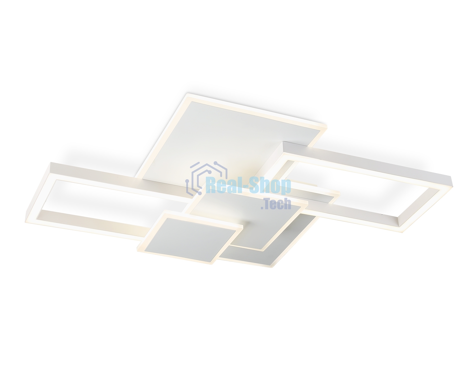 Потолочный светодиодный светильник Ambrella light FA1031/5 WH белый 95W 3000K-6400K 705*500*95 (ПДУ ИК)