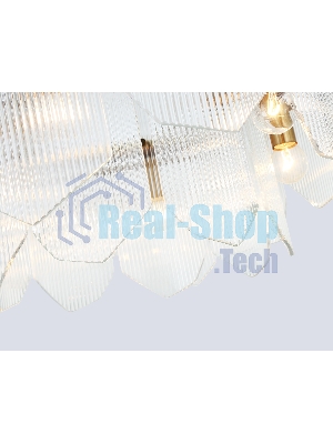 Светильник Ambrella light LH31251/6 BS/CL латунь/прозрачный E14*6 max 40W D510*270