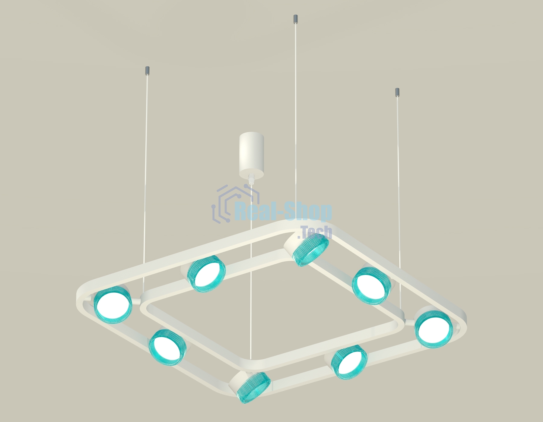 Светильник Ambrella light XB9177201/8 SWH/BL белый песок/голубой GX53 (C9177, N8488)