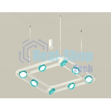 Светильник Ambrella light XB9177201/8 SWH/BL белый песок/голубой GX53 (C9177, N8488)