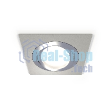Комплект встраиваемого поворотного светильника Ambrella light XC7633082 SGR/PSL серый песок/серебро полированное MR16 GU5.3 (C7633, N7003)