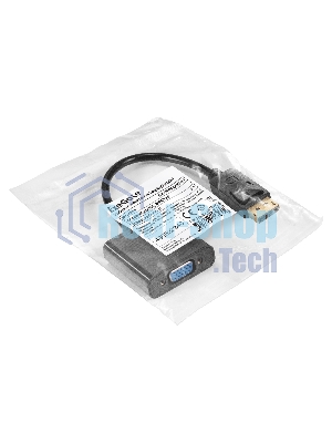 Кабель-переходник DisplayPort-VGA ExeGate EX-DPM-VGAF-0.2 (20M/15F, 0,2м)