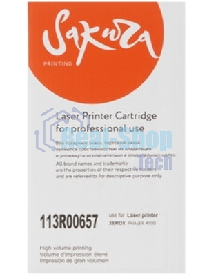 Картридж лазерный Sakura 113R00657 для Xerox P4500, черный, 18000 к.