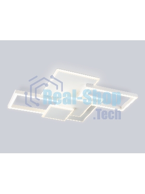 Потолочный светодиодный светильник Ambrella light FA1031/5 WH белый 95W 3000K-6400K 705*500*95 (ПДУ ИК)