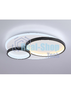 Светильник Ambrella light FA7719 WH/BK белый/черный 3000K-6400K 64W 490*470*90 (ПДУ РАДИО 2.4G)