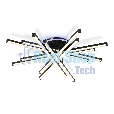 Потолочный светодиодный светильник Ambrella light FL6276 BK 119W черный 3000K-6400K+RGB 800*800*165 (ПДУ ИК)