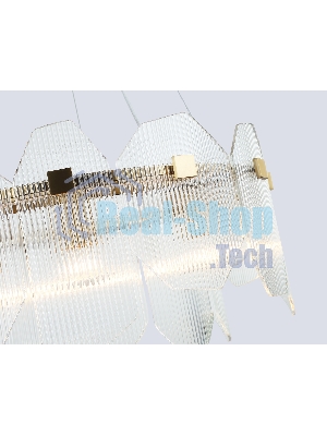 Светильник Ambrella light LH31251/6 BS/CL латунь/прозрачный E14*6 max 40W D510*270