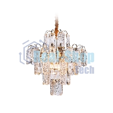 Светильник Ambrella light TR5231/9 SGD/CL/FR золото/прозрачный/белый матовый E27*9 max 40W D500*530