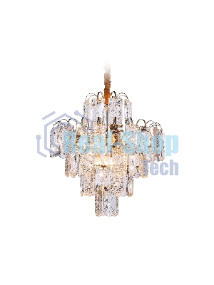 Светильник Ambrella light TR5231/9 SGD/CL/FR золото/прозрачный/белый матовый E27*9 max 40W D500*530