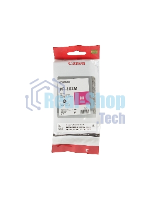 Картридж струйный Canon PFI-102M (0897B001) пурпурный (130 мл.) для Canon imagePROGRAF iPF605, iPF610., iPF650, iPF655, iPF710, iPF755, LP17, iPF510