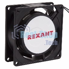 Вентилятор для корпуса Rexant RX 8025HS 220VAC черный, 80 мм, 2450 об/мин, 29 дБ, 2 pin