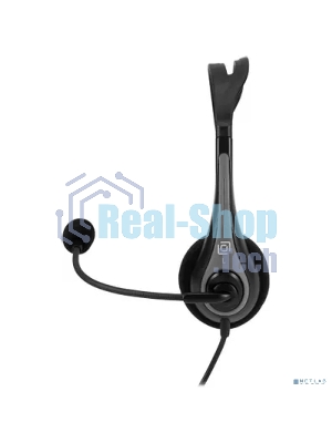 Гарнитура Oklick HS-M300 чёрный/серый, проводная, USB