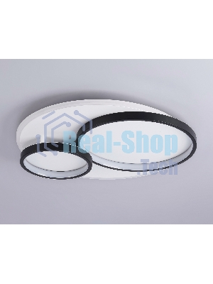 Светильник Ambrella light FA7719 WH/BK белый/черный 3000K-6400K 64W 490*470*90 (ПДУ РАДИО 2.4G)