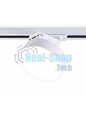 Трековый однофазный светодиодный светильник Ambrella light GL6837 WH белый LED 15W 4200K D115*80