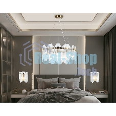Светильник Ambrella light LH31251/6 BS/CL латунь/прозрачный E14*6 max 40W D510*270