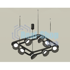Светильник Ambrella light XB9182080/8 SBK/FR черный песок/белый матовый GX53 (С9182, N8141)