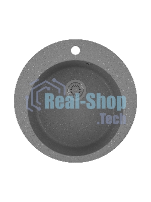 Мойка для кухни BAU Dream Gray stone D 50, выпуск с сифоном в комплекте, серый камень