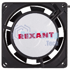 Вентилятор для корпуса Rexant RX 8025HS 220VAC черный, 80 мм, 2450 об/мин, 29 дБ, 2 pin
