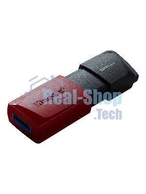 Флешка USB Kingston DataTraveler Exodia M (DTXM/128Gb), 128Gb, USB 3.2 Gen 1, R/W 150/60, черный/красный