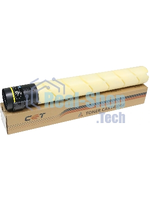 Картридж лазерный CET (NF8) TN-221Y для Konica Minolta Bizhub C227/C287 Yellow, 467г, 21000 стр.
